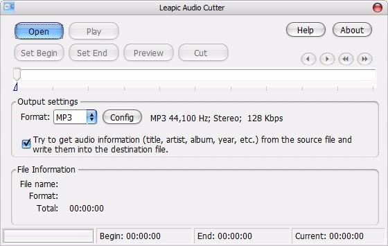 Leapic Audio Cutter下载,音频剪切器,音频剪切